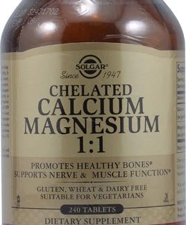 Solgar Chelated Calcium Magnesium 1 to 1 -- 240 Tablets