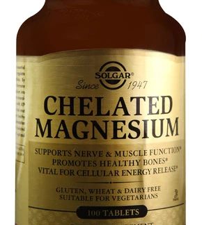 Solgar Chelated Magnesium -- 100 Tablets