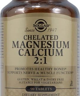 Solgar Chelated Magnesium Calcium 2:1 -- 90 Tablets