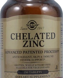 Solgar Chelated Zinc -- 250 Tablets