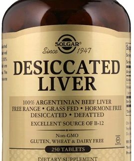 Solgar Desiccated Liver -- 250 Tablets