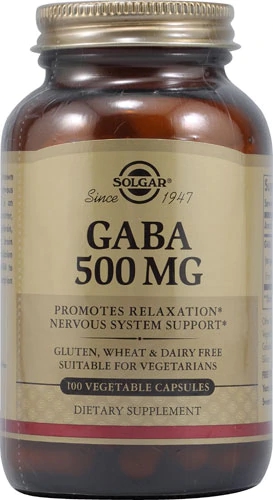 Solgar GABA -- 500 mg - 100 Vegetable Capsules