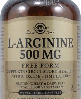 Solgar L- Arginine -- 500 mg - 250 Vegetable Capsules