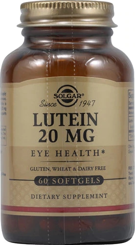 Solgar Lutein -- 20 mg - 60 Softgels