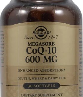 Solgar Megasorb CoQ-10 -- 600 mg - 30 Softgels
