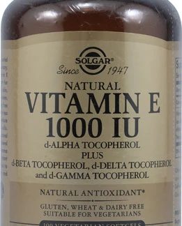 Solgar Vitamin E -- 1000 IU - 100 Vegetarian Softgels