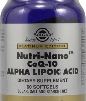 Solgar Nutri-Nano™ CoQ-10 Alpha Lipoic Acid -- 60 Softgels
