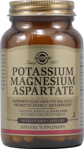 Solgar Potassium Magnesium Aspartate -- 90 Vegetable Capsules