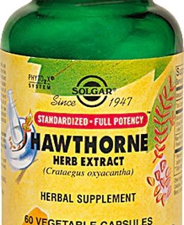 Solgar Hawthorne Berry Herb Extract -- 60 Vegetable Capsules
