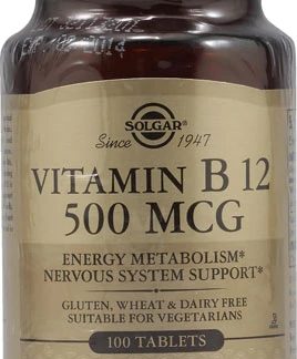 Solgar Vitamin B12 -- 500 mcg - 100 Tablets