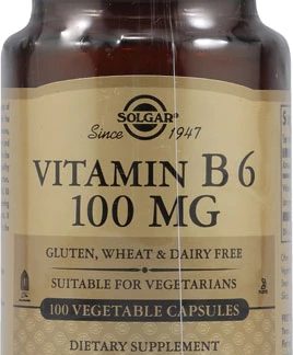 Solgar Vitamin B6 -- 100 mg - 100 Vegetable Capsules