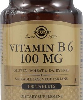 Solgar Vitamin B6 -- 100 mg - 100 Tablets