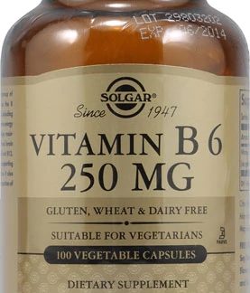 Solgar Vitamin B6 -- 250 mg - 100 Vegetable Capsules