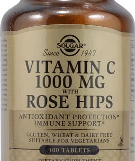 Solgar Vitamin C with Rose Hips -- 1000 mg - 100 Tablets