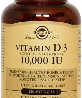 Solgar Vitamin D3 Cholecalciferol -- 10000 IU - 120 Softgels