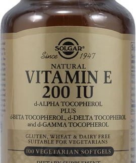 Solgar Vitamin E -- 200 IU - 100 Vegetarian Softgels