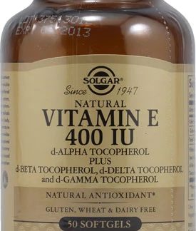 Solgar Vitamin E -- 400 IU - 50 Softgels
