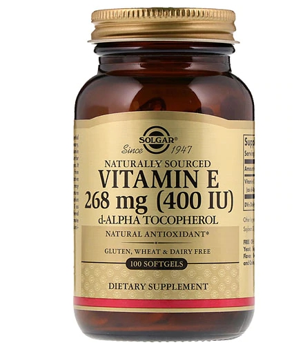 Solgar Vitamin E Pure D-Alpha Tocopherol -- 268 mg (400 IU) - 100 Softgels