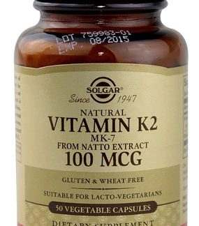 Solgar Vitamin K2 -- 100 mcg - 50 Vegetable Capsules