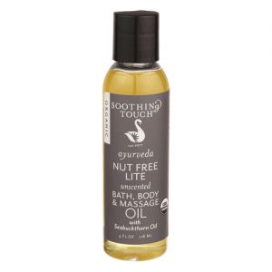Soothing Touch Ayurveda - Unscented- Nut Free Lite - Bath & Body Massage Oil -- 4 oz