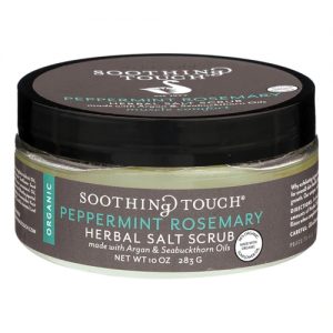 Soothing Touch Peppermint Rosemary Herbal Salt Scrub -- 10 oz