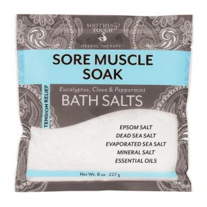 Soothing Touch Sore Muscle Soak Eucalyptus, Clove & Peppermint Bath Salts -- 8 oz