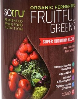 SoTru Organic Fermented Fruitful Greens -- 30 Servings