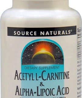 Source Naturals Acetyl L-Carnitine & Alpha-Lipoic Acid -- 650 mg - 60 Tablets
