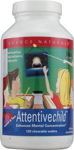 Source Naturals Attentive Child™ Sweet and Tart -- 120 Chewable Wafers