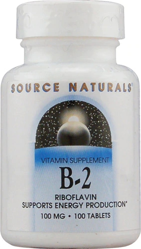 Source Naturals B-2 Riboflavin -- 100 mg - 100 Tablets