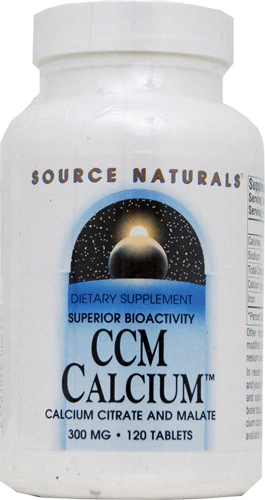 Source Naturals CCM Calcium™ -- 300 mg - 120 Tablets