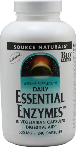 Source Naturals Daily Essential Enzymes™ -- 500 mg - 240 Vegetarian Capsules