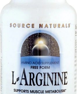 Source Naturals Free Form L-Arginine -- 500 mg - 100 Capsules