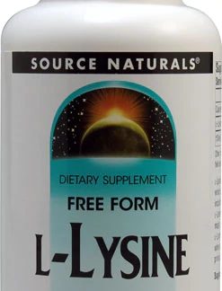 Source Naturals Free Form L-Lysine -- 1000 mg - 100 Tablets