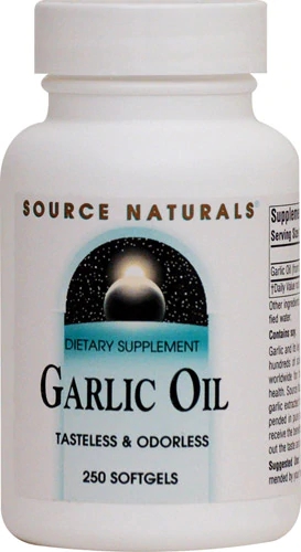 Source Naturals Garlic Oil -- 500 mg - 250 Softgels