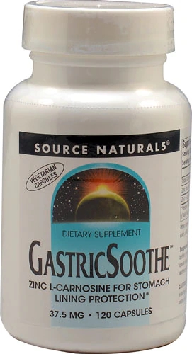 Source Naturals GastricSoothe™ Zinc L-Carnosine -- 37.5 mg - 120 Capsules