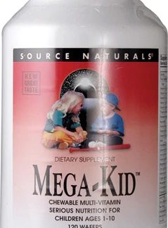 Source Naturals Mega-Kid Chewable Multi Vitamin Natural Berry -- 120 Chewable Wafers