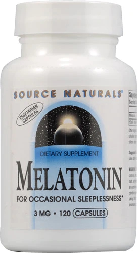 Source Naturals Melatonin -- 3 mg - 120 Vegetarian Capsules