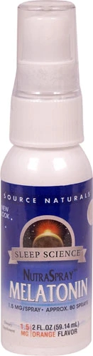 Source Naturals Melatonin NutraSpray™ Natural Orange -- 1.5 mg - 2 fl oz