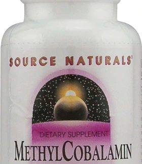 Source Naturals Methylcobalamin Vitamin B-12 Sublingual Cherry -- 1 mg - 60 Sublingual Tablets
