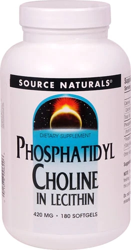 Source Naturals Phosphatidyl Choline In Lecithin -- 420 mg - 180 Softgels