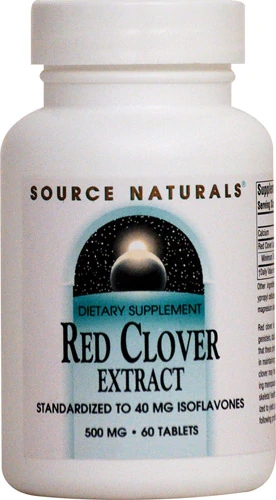 Source Naturals Red Clover Extract -- 500 mg - 60 Tablets