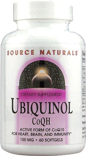 Source Naturals Ubiquinol CoQH -- 100 mg - 60 Softgels