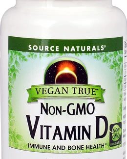 Source Naturals Vegan True™ Non-GMO Vitamin D -- 1000 IU - 60 Tablets