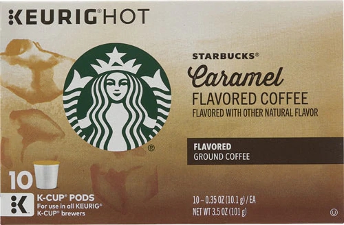 Starbucks Flavored Ground Coffee Caramel -- 10 K-Cups