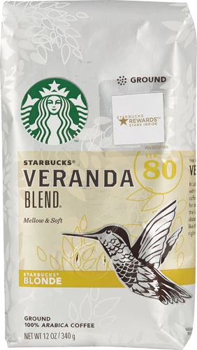 Starbucks Ground Coffee Blonde Roast Veranda Blend -- 12 oz