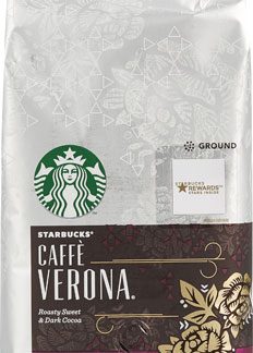 Starbucks Ground Coffee Dark Roast Caffe Verona -- 20 oz