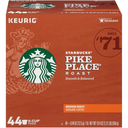 Starbucks Pike Place® Roast K-Cup Pack -- 44 K-Cups
