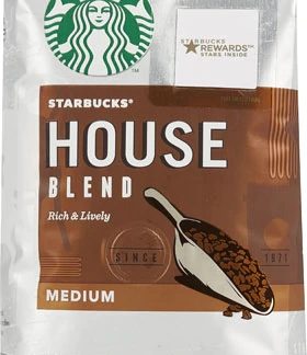 Starbucks Whole Bean Coffee Medium Roast House Blend -- 12 oz