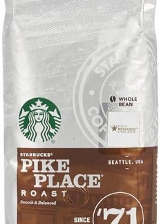 Starbucks Whole Bean Coffee Medium Roast Pike Place Roast -- 20 oz